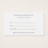 Certificat Cadeau d'Herboriste (Dos)