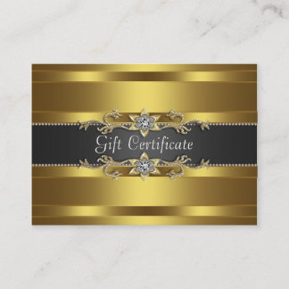 Certificat Cadeau Diamant Or Noir