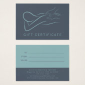 Certificat cadeau du massothérapeute (Devant & derrière)