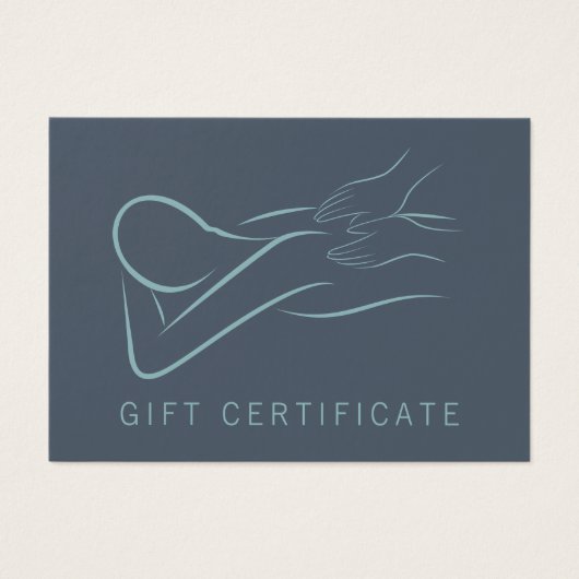 Certificat cadeau du massothérapeute (Devant)