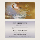 Certificat cadeau élégant Shell Festive (Devant & derrière)