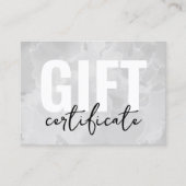 Certificat Cadeau Entreprise Logo Moderne Simple (Devant)