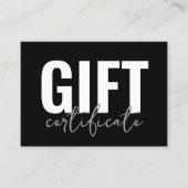 Certificat Cadeau Entreprise Moderne avec Logo (Devant)