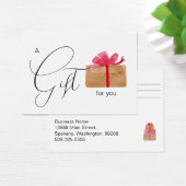 Certificat Cadeau Entreprise Noël (Bureau)