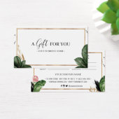 Certificat cadeau été Tropical Feuilles Customisés (Bureau)