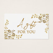 Certificat cadeau Fleur sauvage simple et moderne (Devant)