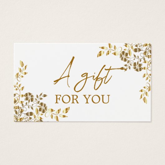 Certificat cadeau Fleur sauvage simple et moderne (Devant)