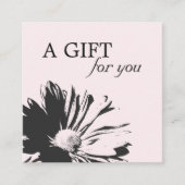 Certificat cadeau floral simple et élégant (Devant)