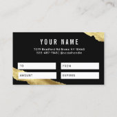 Certificat cadeau Gold (Dos)