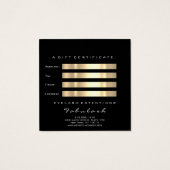 Certificat cadeau Gold Métallurgie Lashes Maquilla (Dos)