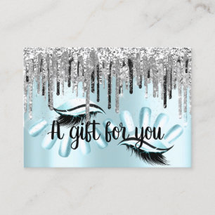 Certificat cadeau Hair Styliste Nails Blue Silver