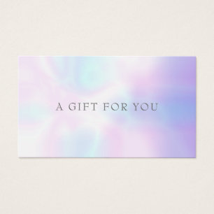 Certificat-cadeau iridescent simple moderne