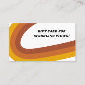 Certificat cadeau les années 70 rétro (Devant)