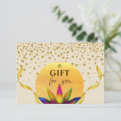 Certificat cadeau Lotus Fleur Yoga Méditation (Debout devant)