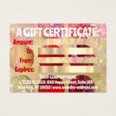 Certificat cadeau maquillage Artiste Logo QR 100 p (Dos)