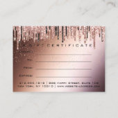 Certificat cadeau Maquillage Cheveux Clou Shop Dri (Dos)