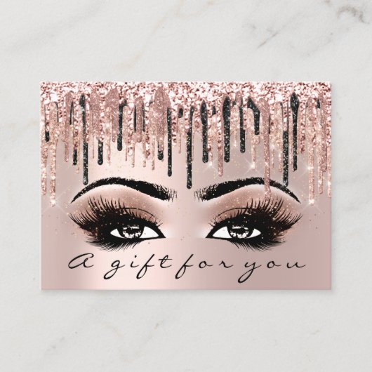 Certificat cadeau maquillage Eyelash cheveux micro (Devant)