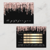 Certificat cadeau maquillage Eyelash ongs cheveux  (Devant / Derrière)