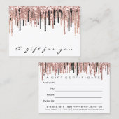 Certificat cadeau maquillage Eyelash ongs cheveux (Devant / Derrière)