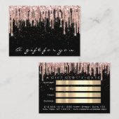 Certificat cadeau Maquillage Lash ongles de cheveu (Devant / Derrière)