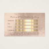 Certificat cadeau Mermaid Gold Coiffeur maquillage (Dos)