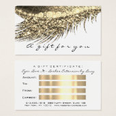 Certificat cadeau Métallurgique Lash Blanc maquill (Devant & derrière)