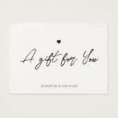 Certificat cadeau minimal pour les professionnels  (Devant)