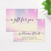 Certificat cadeau minimaliste pour petites entrepr (Bureau)