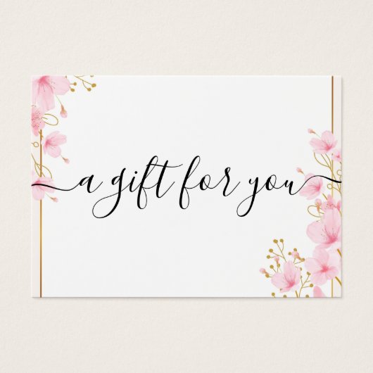 Certificat cadeau minimaliste pour petites entrepr (Devant)