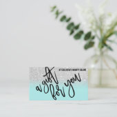 Certificat cadeau Mint Silver Parties scintillant (Debout devant)