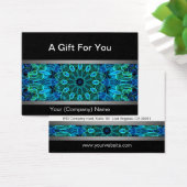 Certificat cadeau moderne Blue & Green Gems (Bureau)
