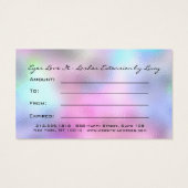 Certificat cadeau Ombre Pink Lash Extension Maquil (Dos)