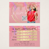 Certificat cadeau ongles gouttes de maquillage che (Devant & derrière)