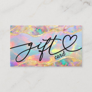 certificat cadeau opal coloré