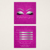 Certificat cadeau Parties scintillant Lash Grey Ho (Devant & derrière)