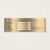 Certificat cadeau Petit Sepia Gold Lashes Maquilla (Dos)