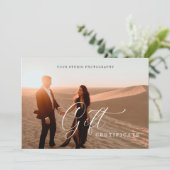 Certificat cadeau photo élégant | Carte cadeau (Debout devant)