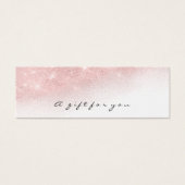 Certificat cadeau Pink Gold Lashes Maquillage Ombr (Devant)