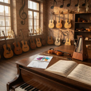 Certificat-cadeau pour des leçons de musique perso