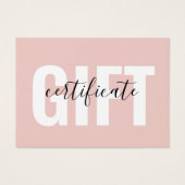 Certificat cadeau pour entreprise à la mode Fille  (Devant)
