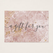 Certificat cadeau pour petites entreprises en marb (Devant)