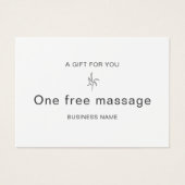 Certificat-cadeau professionnel de masseur (Devant)