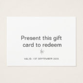 Certificat-cadeau professionnel de masseur (Dos)