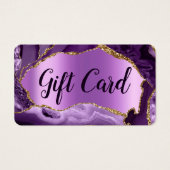 Certificat cadeau Purple Agate (Devant)