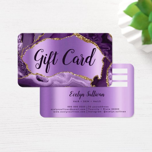 Certificat cadeau Purple Agate (Bureau)