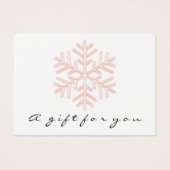 Certificat cadeau Rose de maquillage rose neige de (Devant)