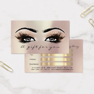 Certificat cadeau Rose Gold Lashes Extension Maqui