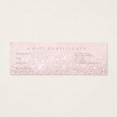 Certificat cadeau Rose Pastel Pink Lashes Maquilla (Dos)