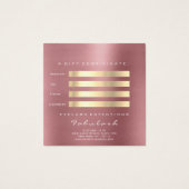 Certificat cadeau Rose Red Bean Gold Lashes Maquil (Dos)