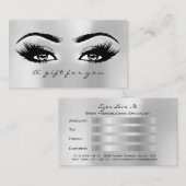 Certificat cadeau Silver Grey Lashes Maquillage (Devant / Derrière)
